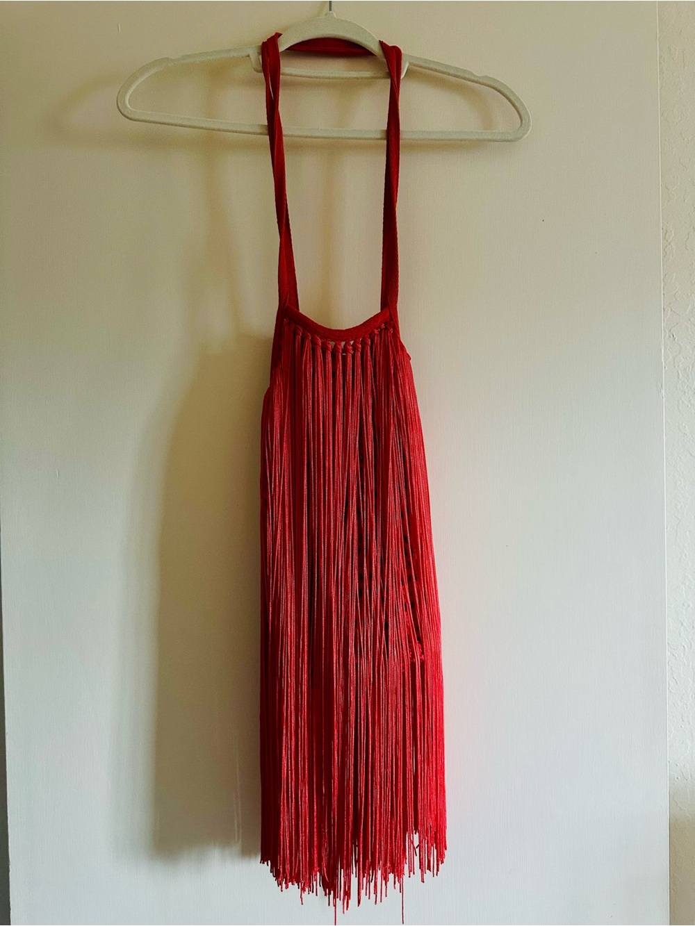 Zara Red Fringe bag